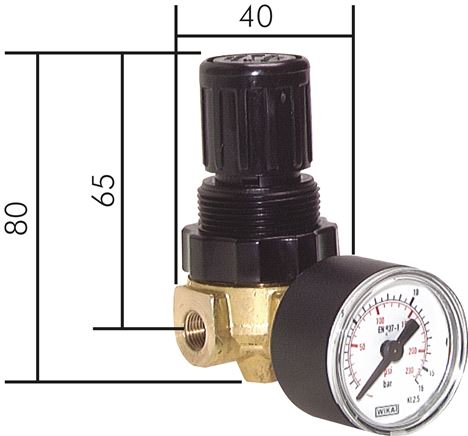 Exemplarische Darstellung: Druckminderer für Wasser & Luft - Mini